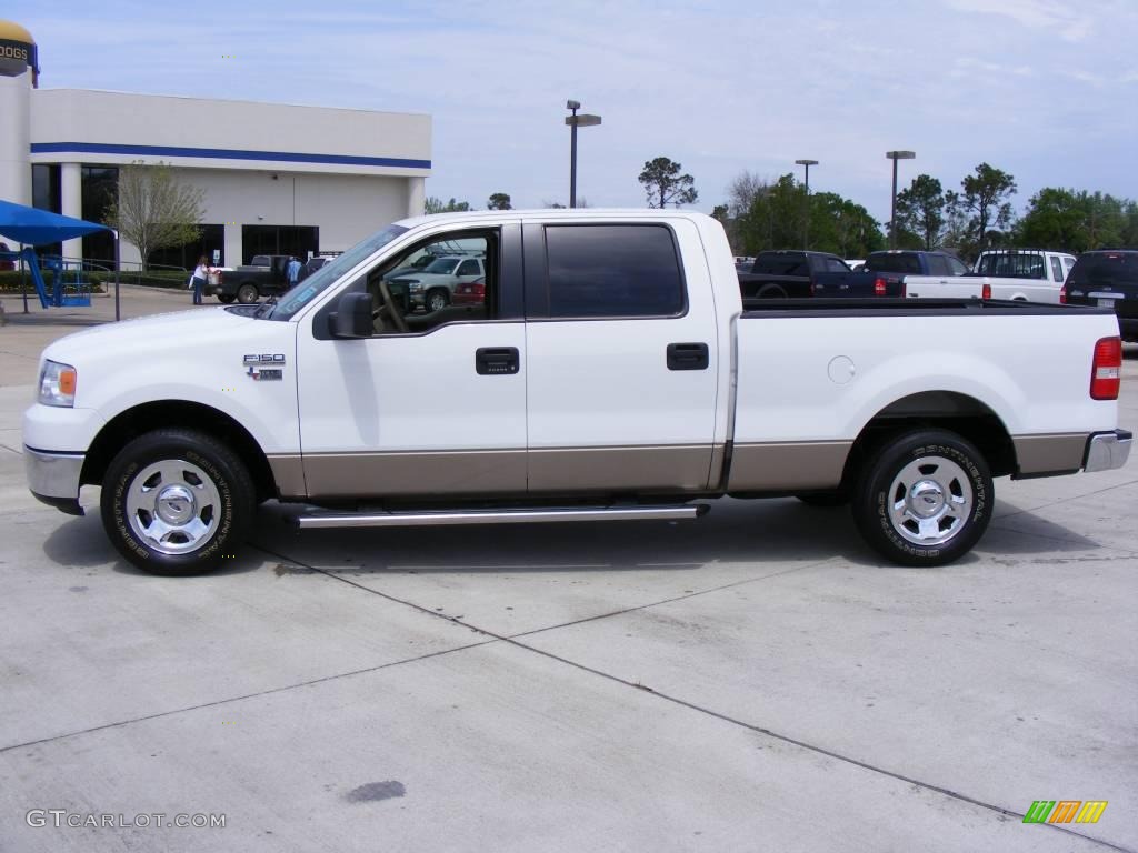 2006 F150 XLT SuperCrew - Oxford White / Tan photo #2