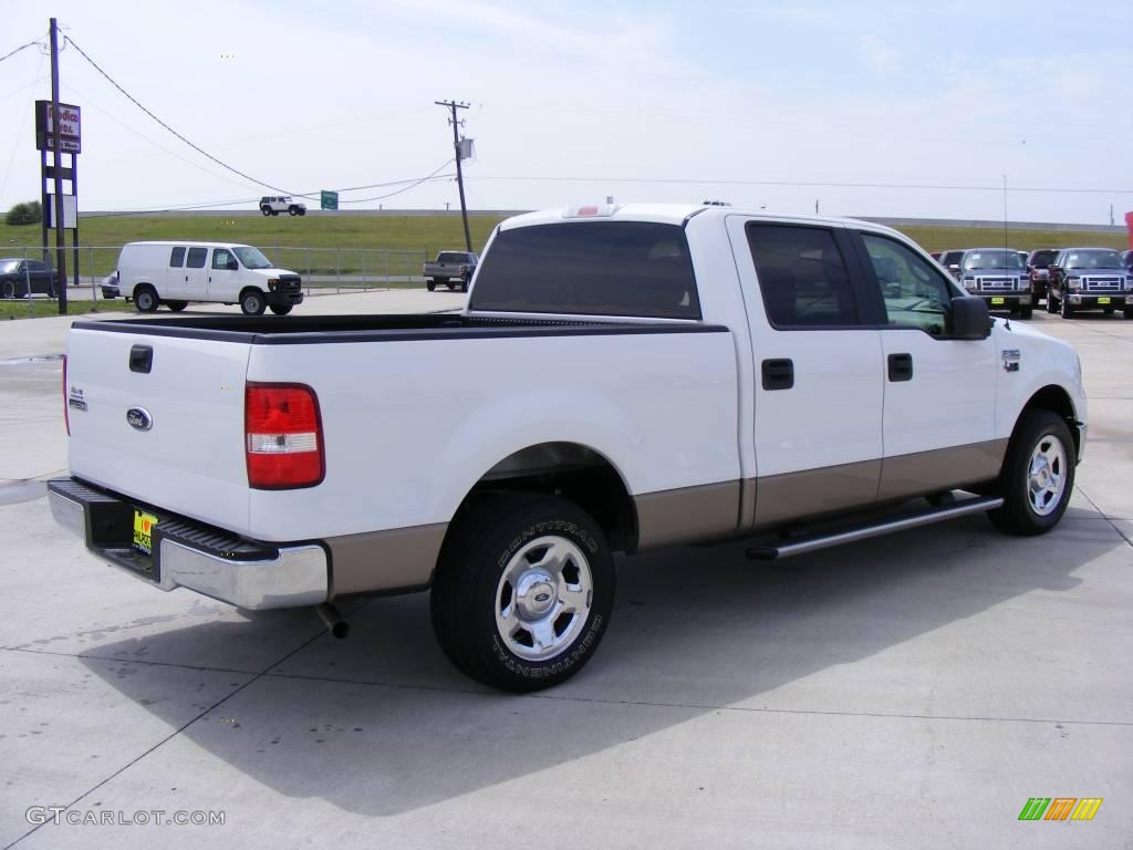 2006 F150 XLT SuperCrew - Oxford White / Tan photo #6