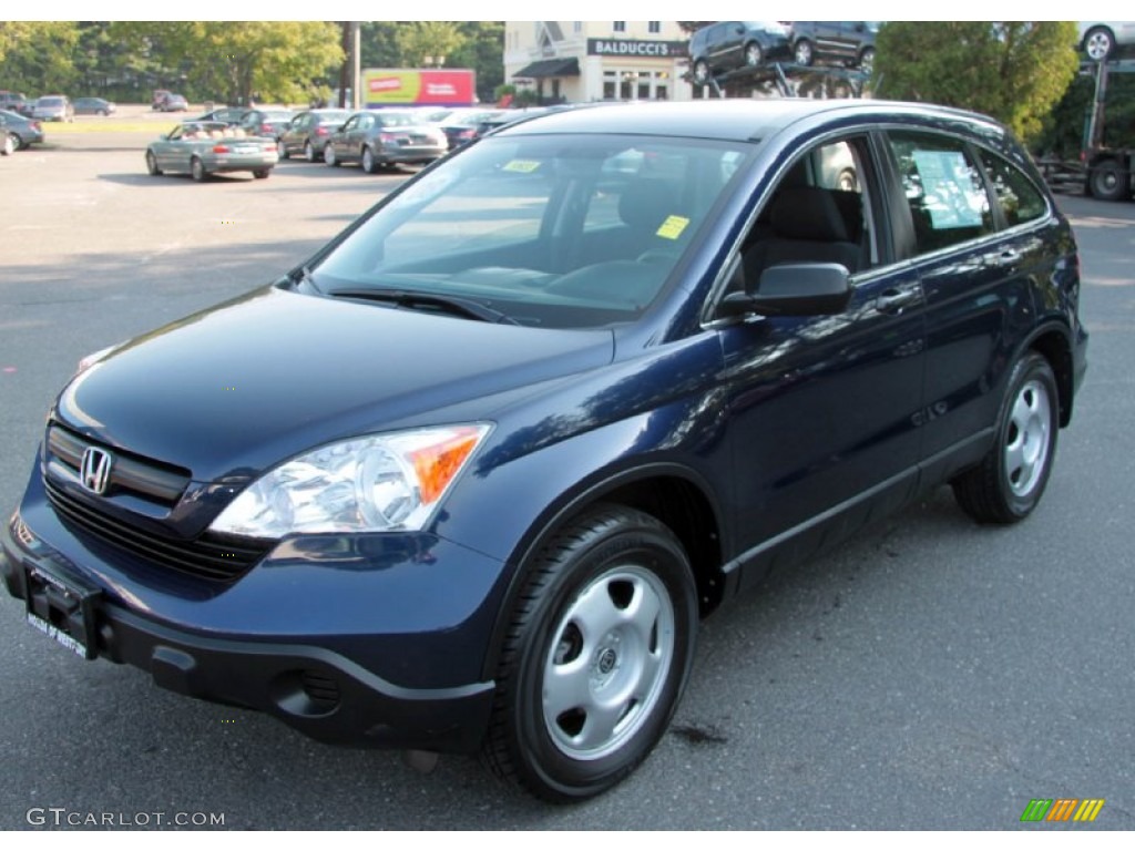 2008 CR-V LX 4WD - Royal Blue Pearl / Black photo #2