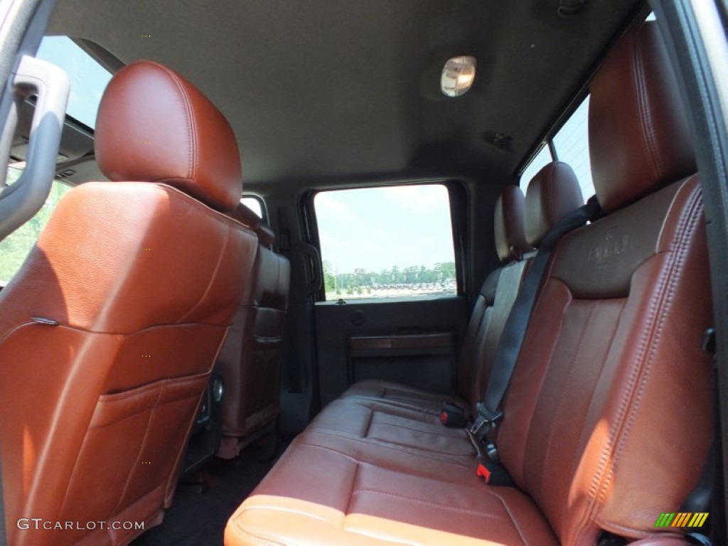 2012 F250 Super Duty King Ranch Crew Cab 4x4 - Tuxedo Black Metallic / Chaparral Leather photo #4