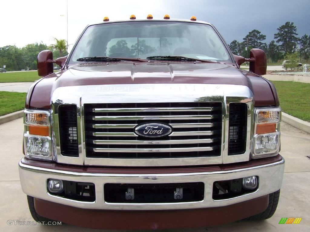 2006 F350 Super Duty King Ranch Crew Cab 4x4 Dually - Dark Copper Metallic / Castano Brown Leather photo #8
