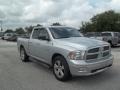 2010 Bright Silver Metallic Dodge Ram 1500 Lone Star Quad Cab  photo #1