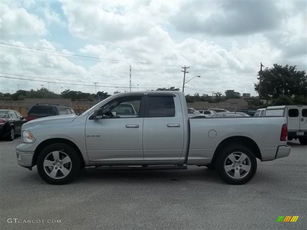 2010 Ram 1500 Lone Star Quad Cab - Bright Silver Metallic / Dark Slate/Medium Graystone photo #7