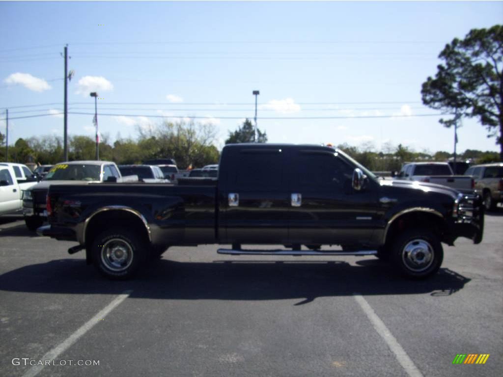 2006 F350 Super Duty King Ranch Crew Cab 4x4 Dually - Black / Castano Brown Leather photo #6