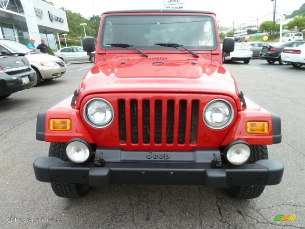 2006 Wrangler Unlimited 4x4 - Flame Red / Dark Slate Gray photo #8