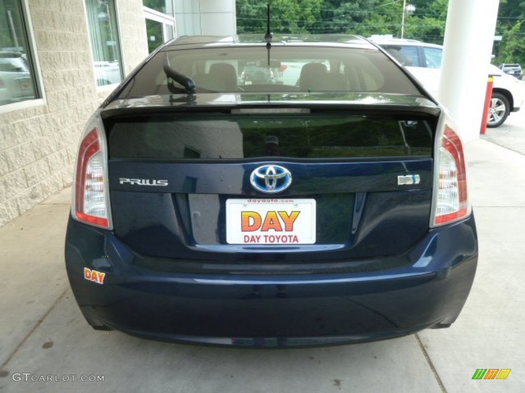 2012 Prius 3rd Gen Two Hybrid - Nautical Blue Metallic / Misty Gray photo #3