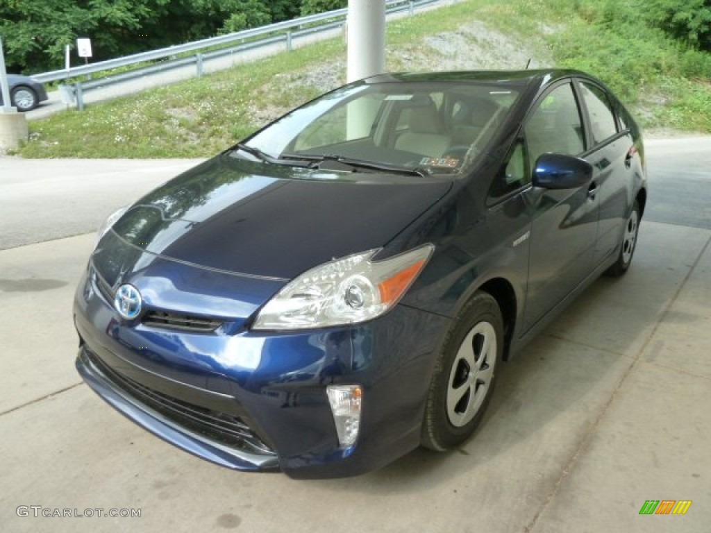 2012 Prius 3rd Gen Two Hybrid - Nautical Blue Metallic / Misty Gray photo #5