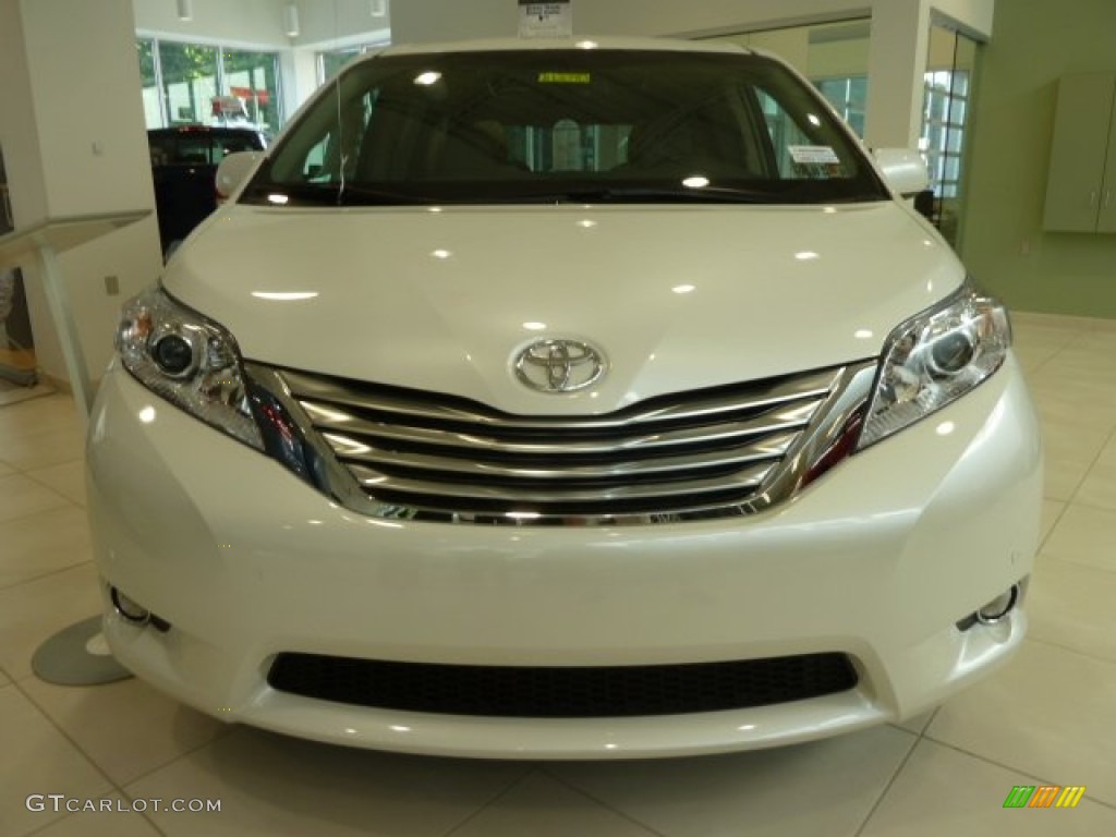 2012 Sienna Limited AWD - Blizzard White Pearl / Light Gray photo #6