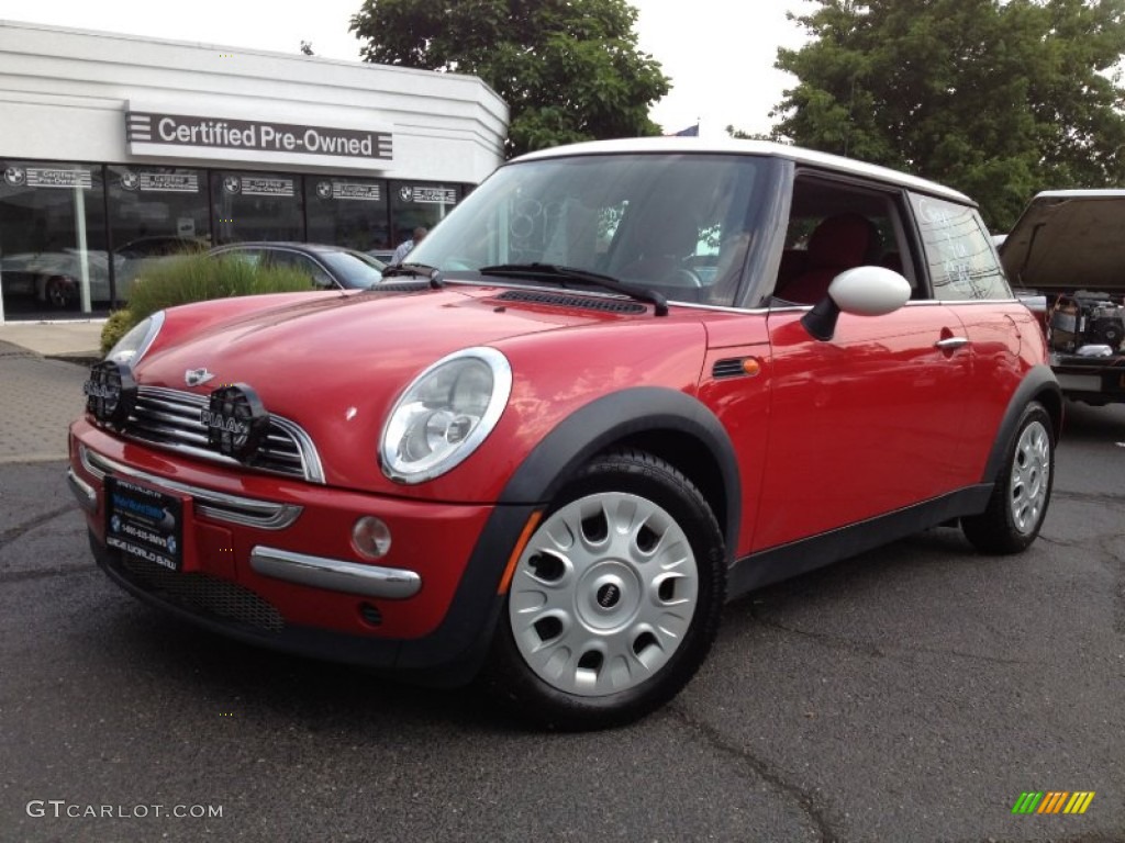 2003 Cooper Hardtop - Chili Red / Tartan Red/Red photo #1