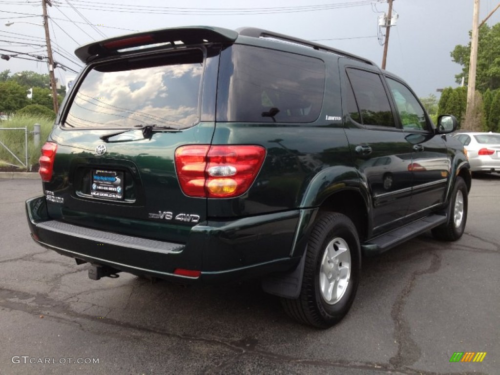 2002 Sequoia Limited 4WD - Imperial Jade Green Mica / Charcoal photo #4