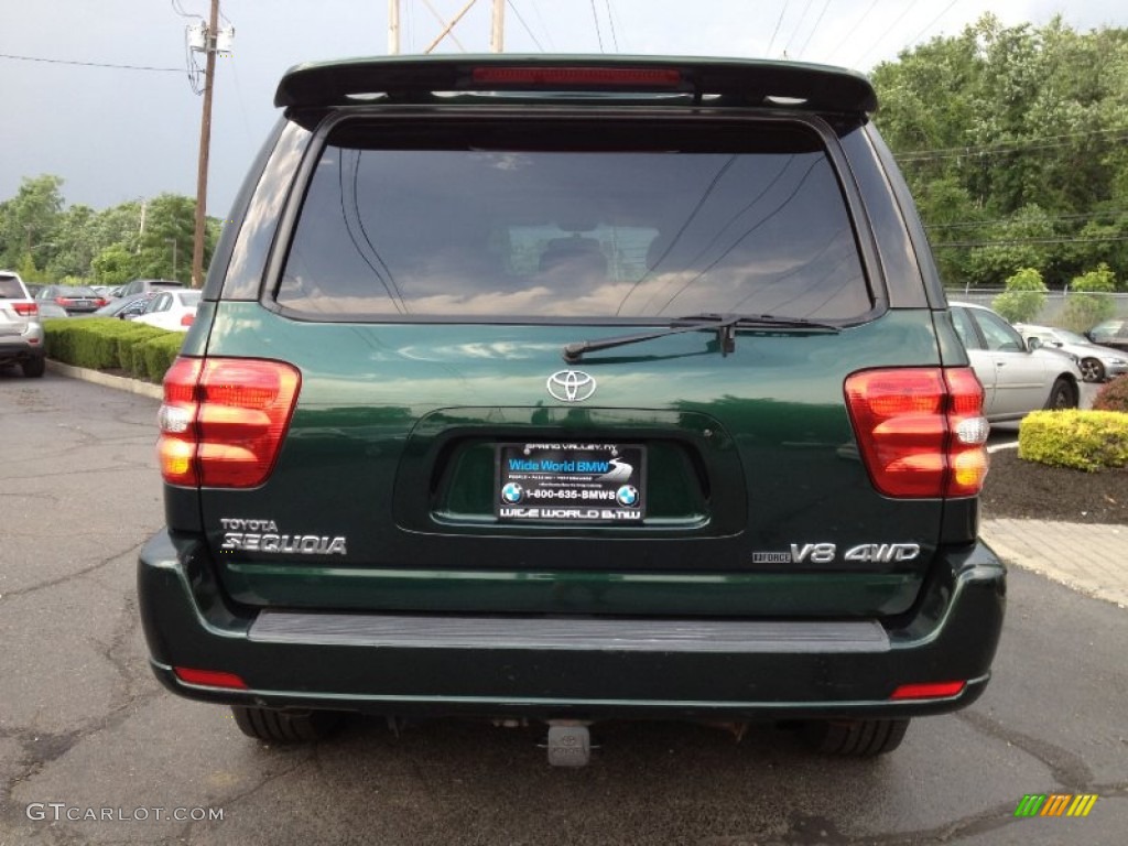 2002 Sequoia Limited 4WD - Imperial Jade Green Mica / Charcoal photo #5