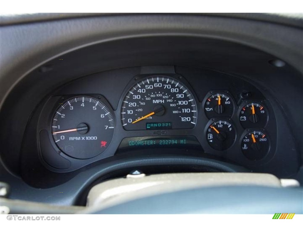 2002 Chevrolet TrailBlazer LTZ 4x4 Gauges Photo #67025880