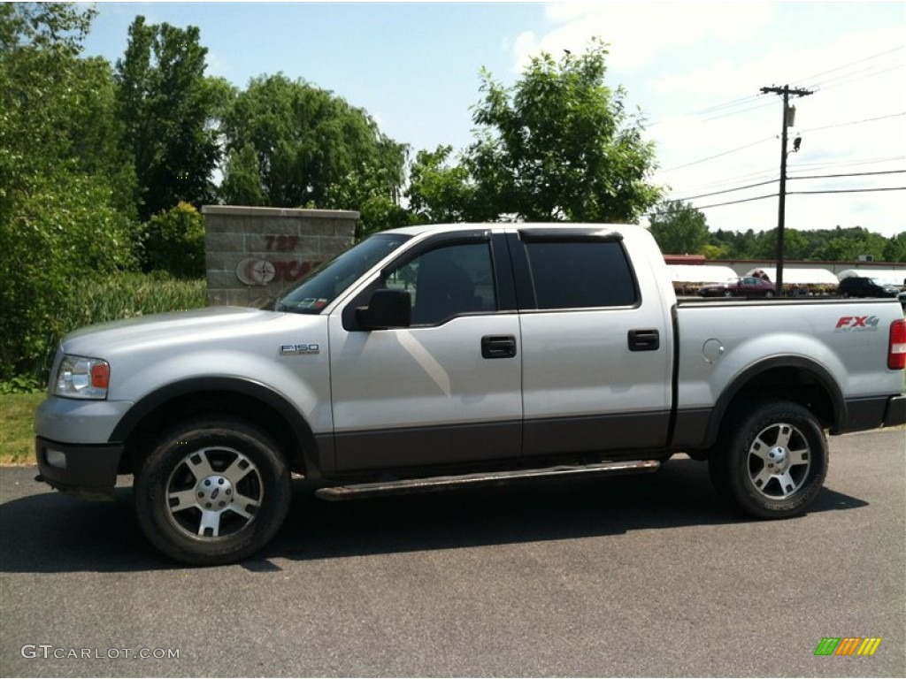 2004 F150 XLT SuperCrew 4x4 - Silver Metallic / Black photo #1