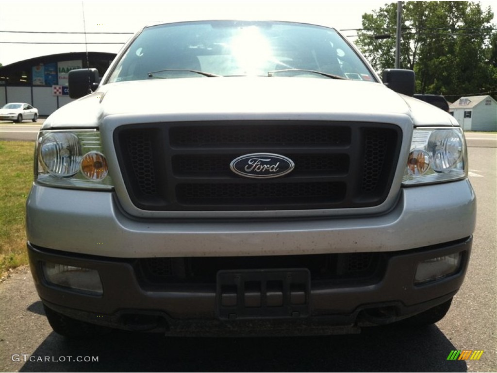 2004 F150 XLT SuperCrew 4x4 - Silver Metallic / Black photo #3