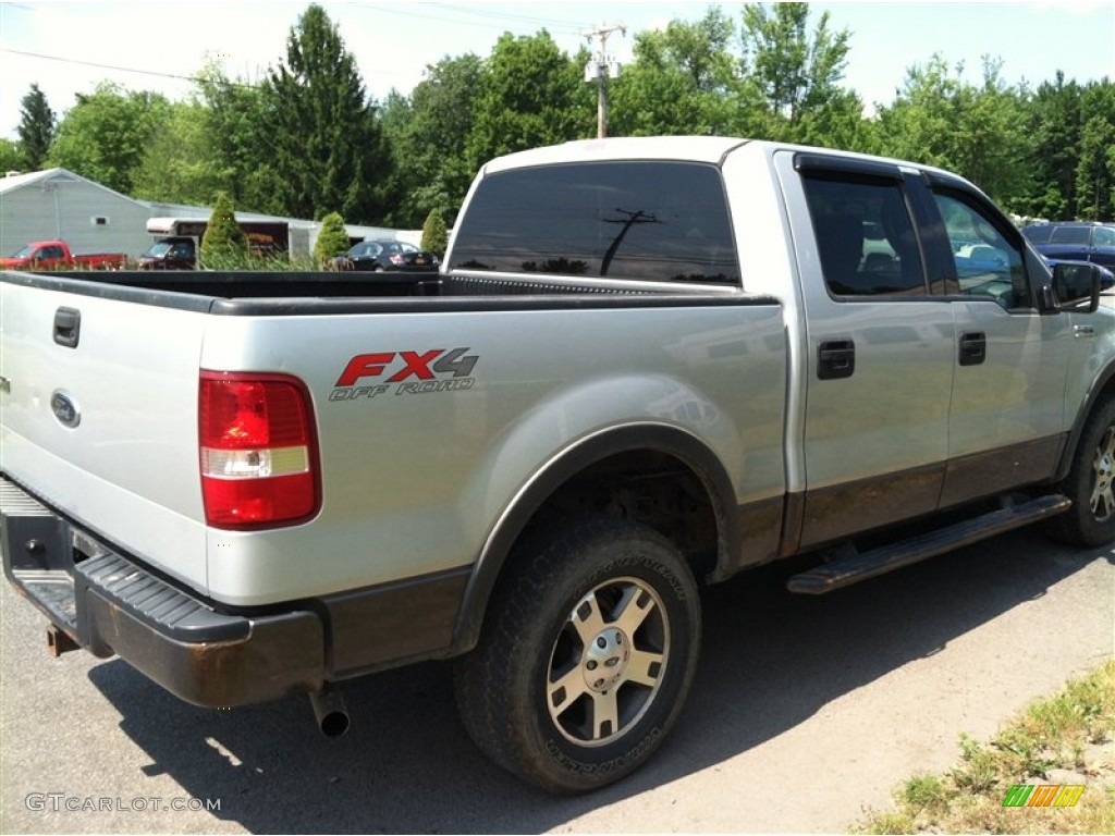 2004 F150 XLT SuperCrew 4x4 - Silver Metallic / Black photo #5