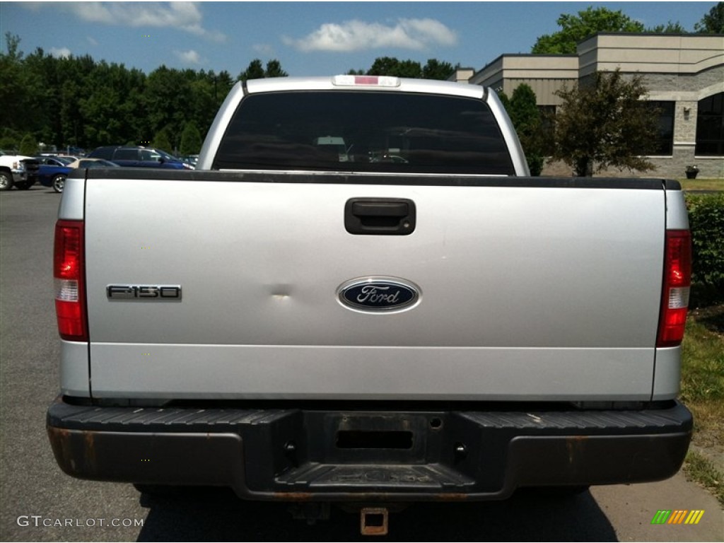 2004 F150 XLT SuperCrew 4x4 - Silver Metallic / Black photo #6