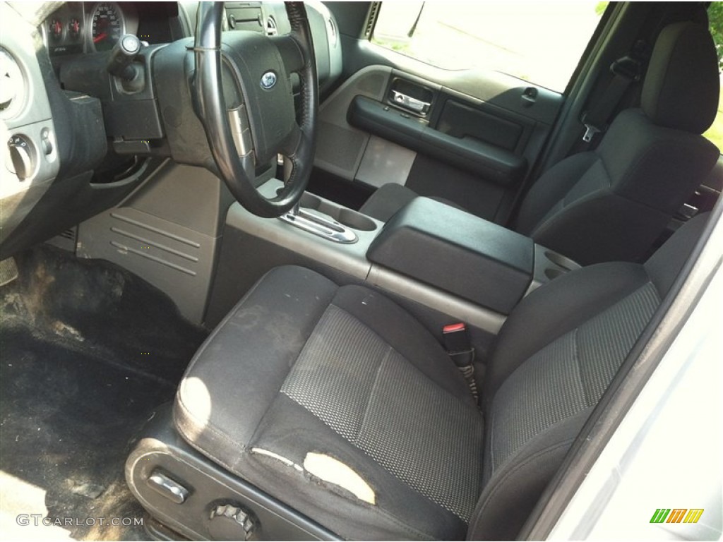 2004 F150 XLT SuperCrew 4x4 - Silver Metallic / Black photo #8