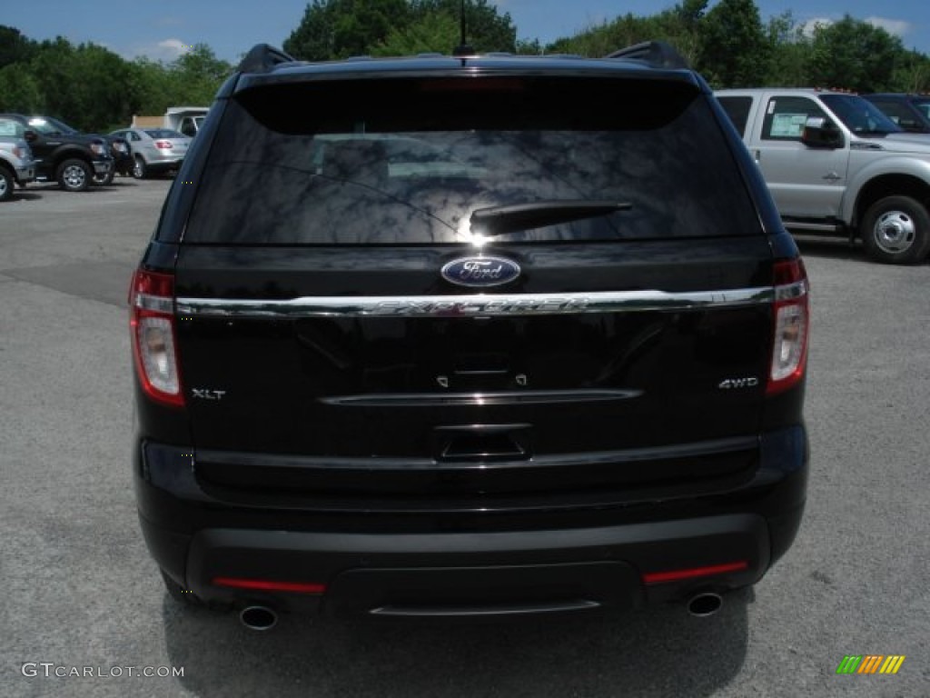 2012 Explorer XLT 4WD - Black / Charcoal Black photo #7