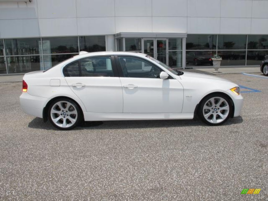 2008 3 Series 335i Sedan - Alpine White / Saddle Brown/Black photo #2