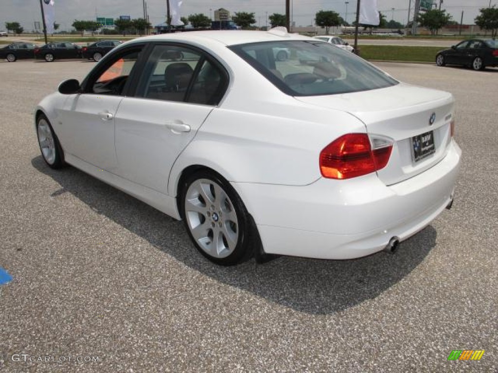 2008 3 Series 335i Sedan - Alpine White / Saddle Brown/Black photo #6