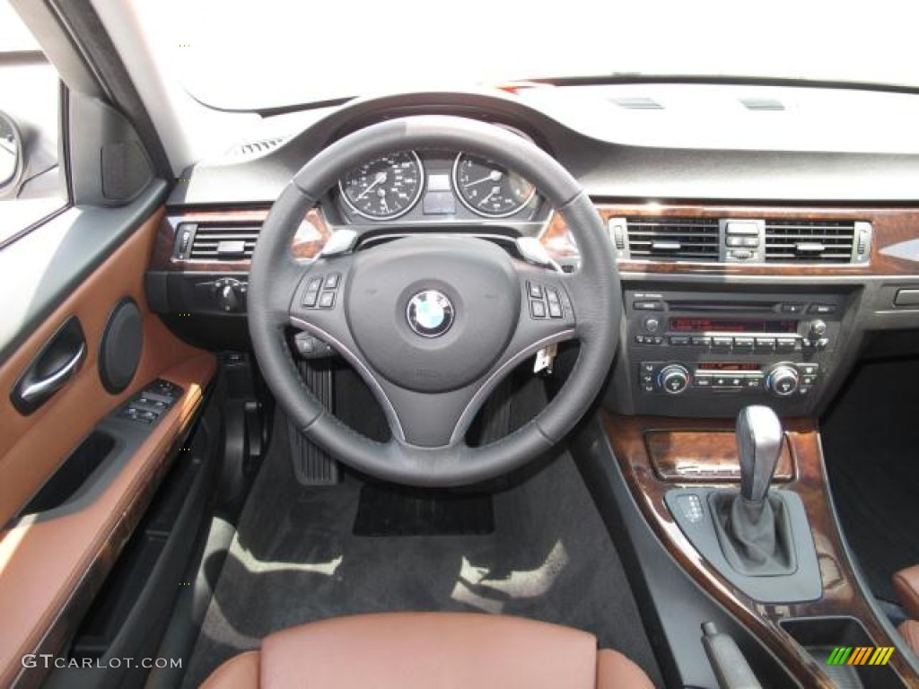2008 3 Series 335i Sedan - Alpine White / Saddle Brown/Black photo #18