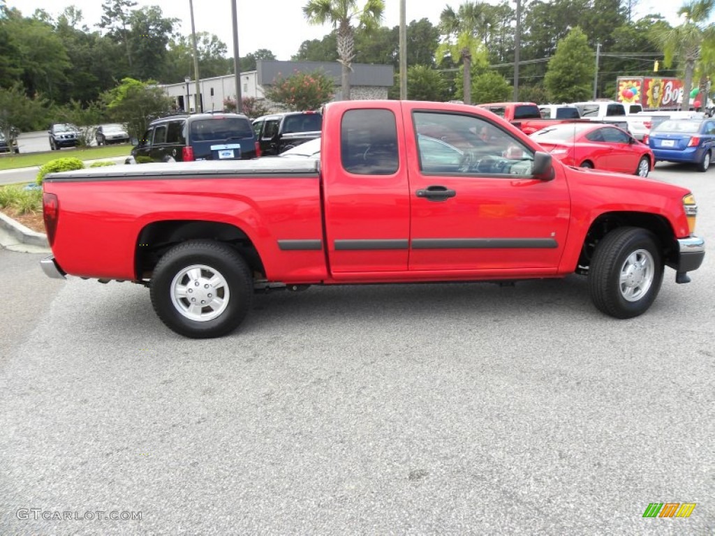 2007 Colorado LT Extended Cab - Victory Red / Medium Pewter photo #11