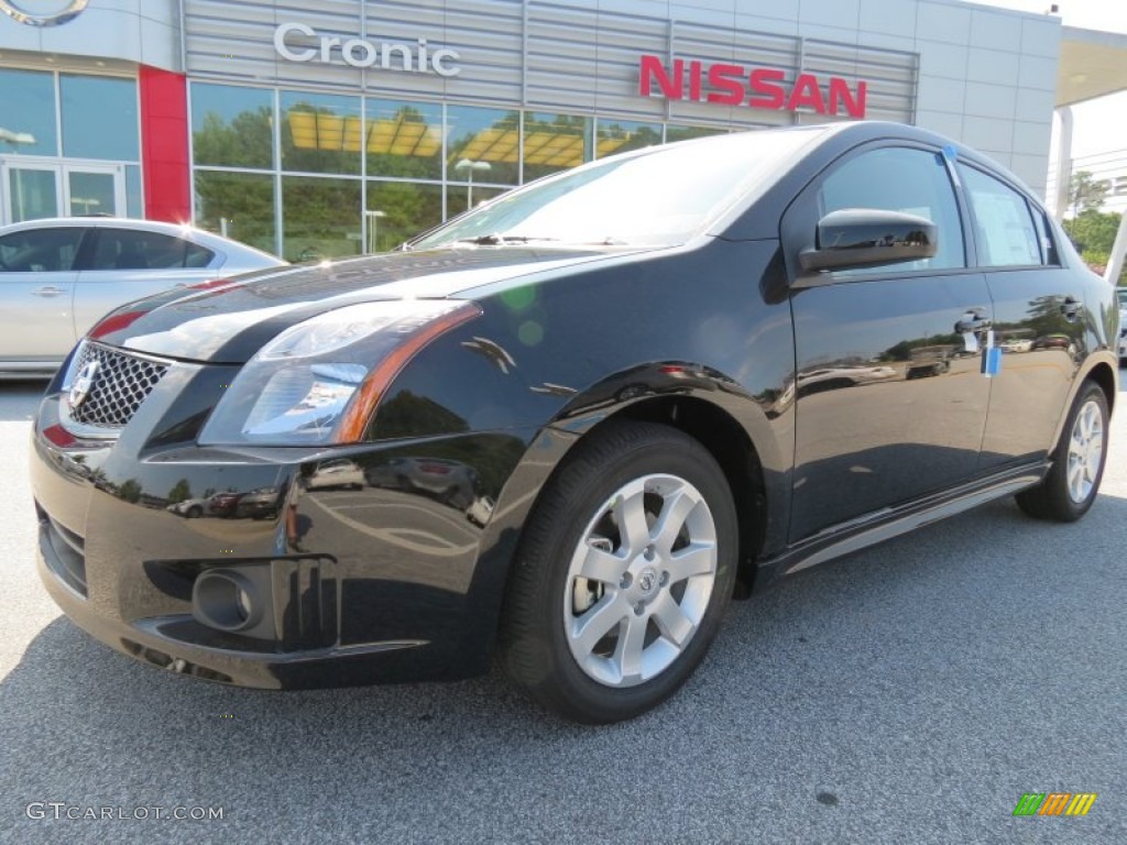 2012 Sentra 2.0 SR - Super Black / Charcoal photo #1