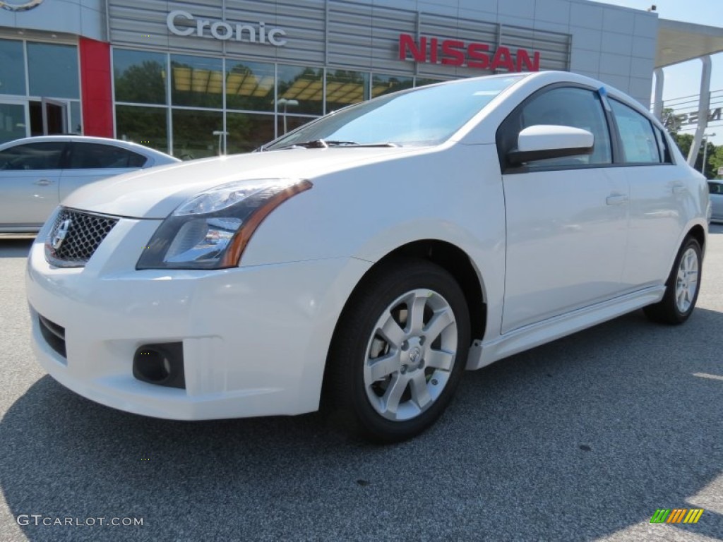 2012 Sentra 2.0 SR - Aspen White / Charcoal photo #1