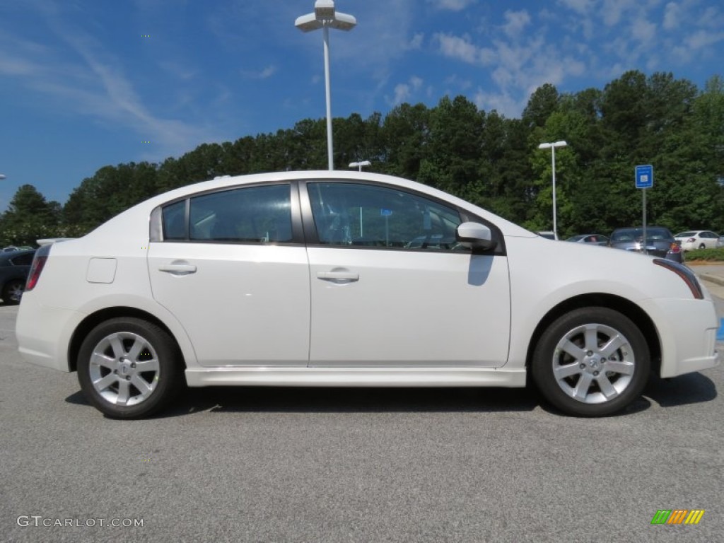 2012 Sentra 2.0 SR - Aspen White / Charcoal photo #6