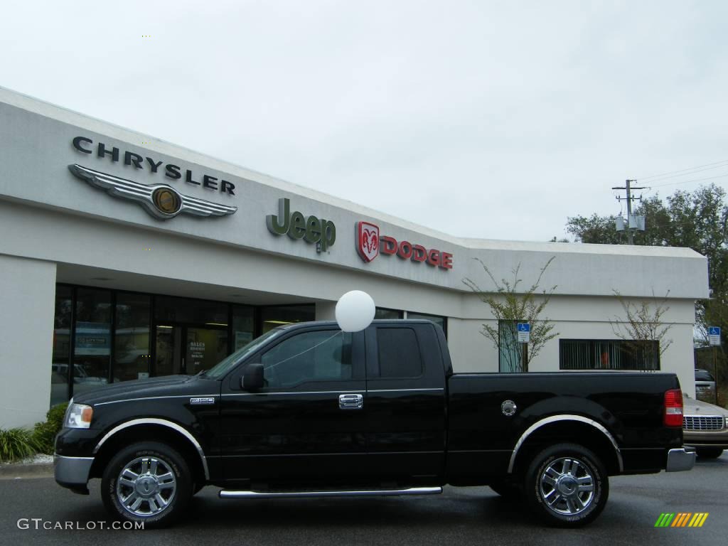 2007 F150 XLT SuperCab - Black / Medium Flint photo #2