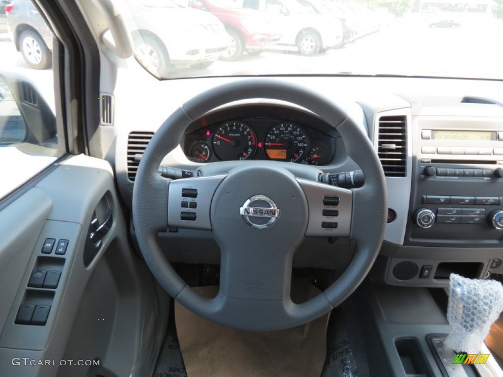 2012 Nissan Frontier SV Crew Cab Steel Steering Wheel Photo #67033260