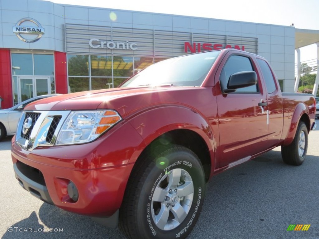 2012 Frontier SV V6 King Cab - Lava Red / Graphite photo #1