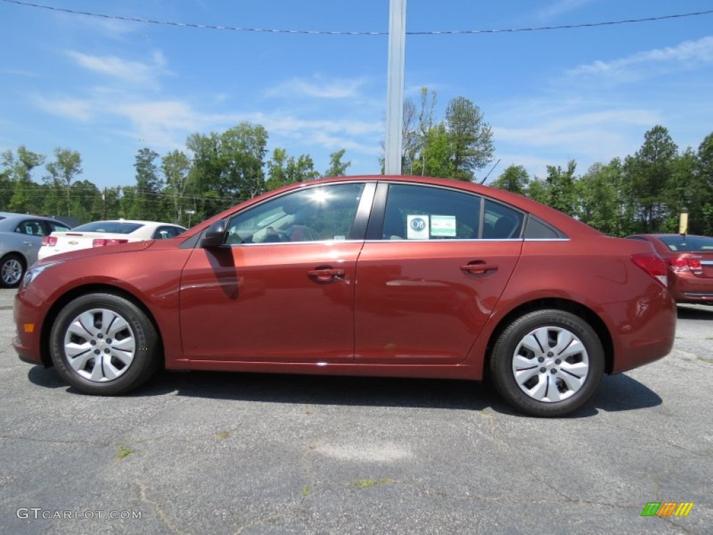 2012 Cruze LS - Autumn Red Metallic / Jet Black/Medium Titanium photo #4