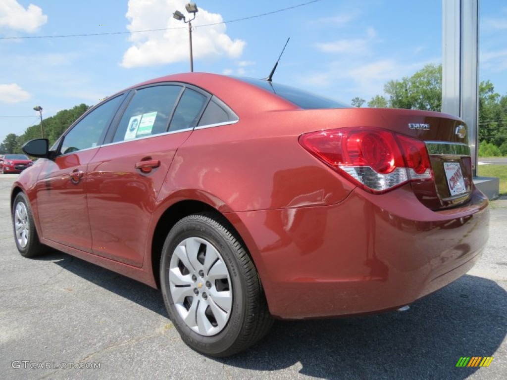 2012 Cruze LS - Autumn Red Metallic / Jet Black/Medium Titanium photo #5