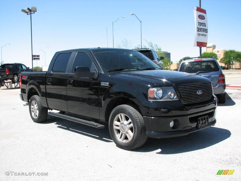 2007 F150 FX2 Sport SuperCrew - Black / Black photo #4