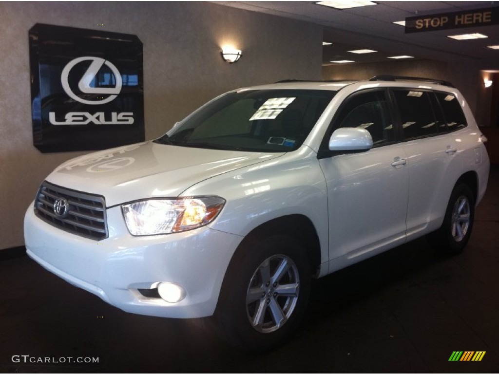 2010 Highlander SE 4WD - Blizzard White Pearl / Black photo #3