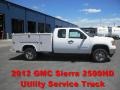 Summit White 2012 GMC Sierra 2500HD Extended Cab Utility Truck