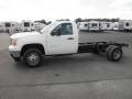 Summit White - Sierra 3500HD Regular Cab Dually Chassis Photo No. 4