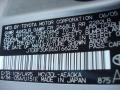  2005 Camry XLE V6 Lunar Mist Metallic Color Code 1C8