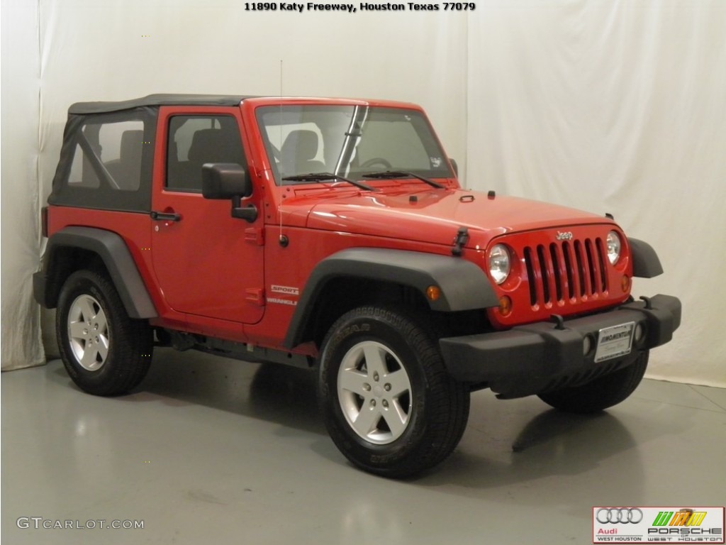 2011 Wrangler Sport S 4x4 - Flame Red / Black photo #3