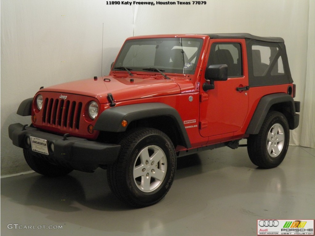 2011 Wrangler Sport S 4x4 - Flame Red / Black photo #4