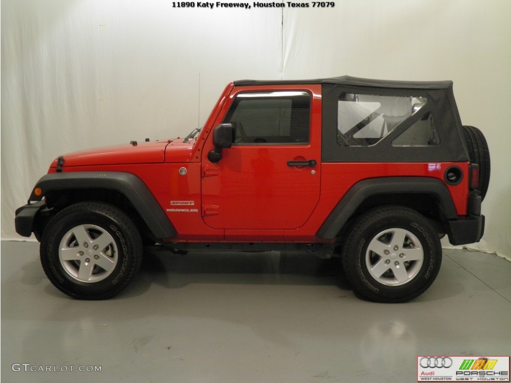 2011 Wrangler Sport S 4x4 - Flame Red / Black photo #5