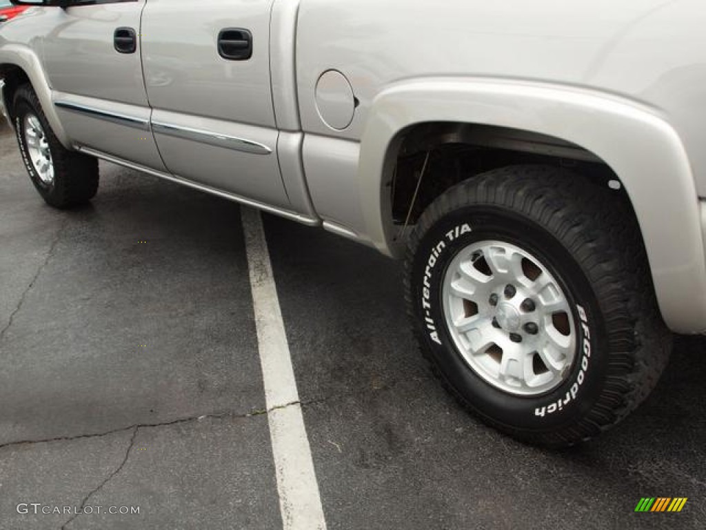 2005 Sierra 1500 SLT Crew Cab 4x4 - Silver Birch Metallic / Neutral photo #4