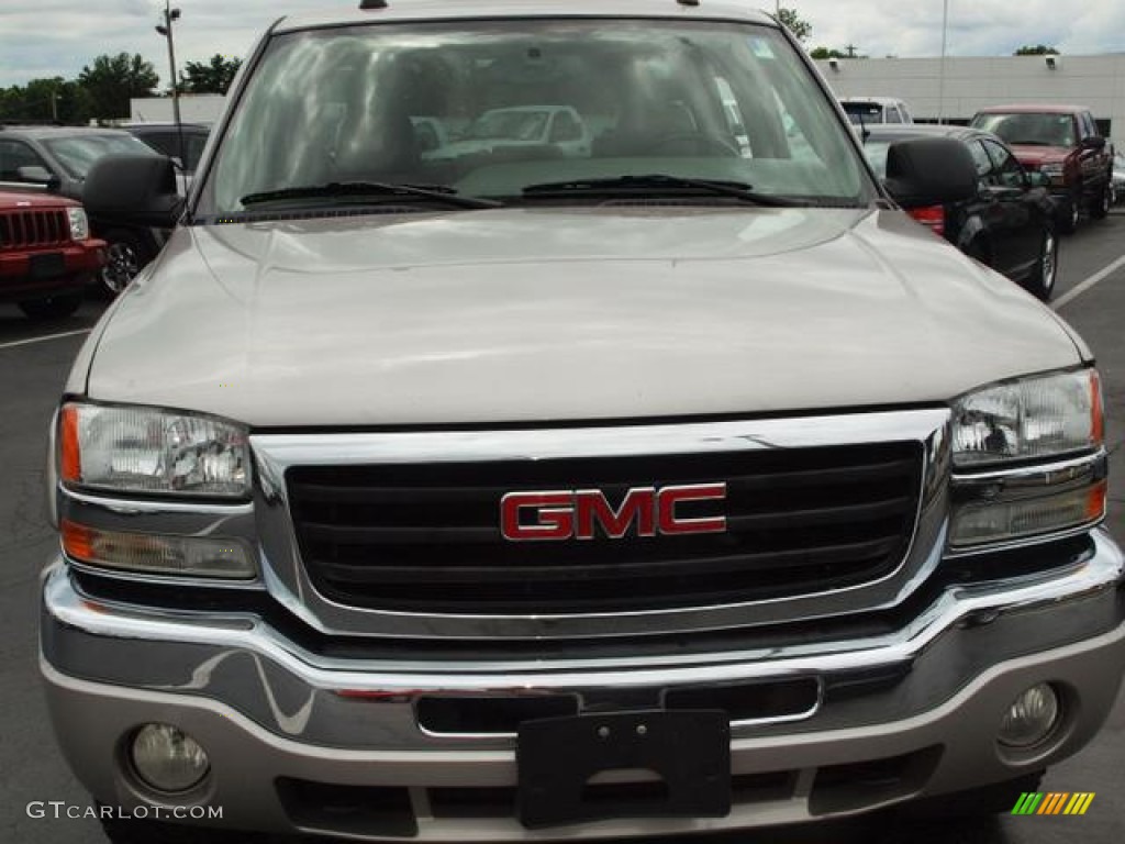 2005 Sierra 1500 SLT Crew Cab 4x4 - Silver Birch Metallic / Neutral photo #8