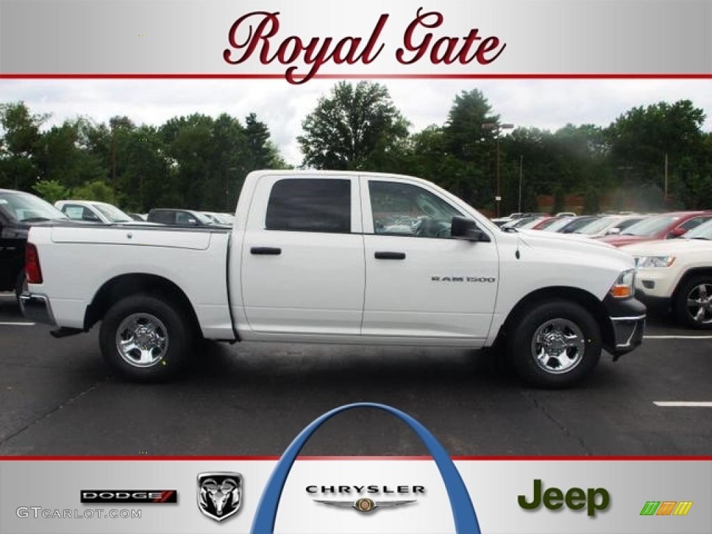 2012 Ram 1500 ST Crew Cab - Bright White / Dark Slate Gray/Medium Graystone photo #1