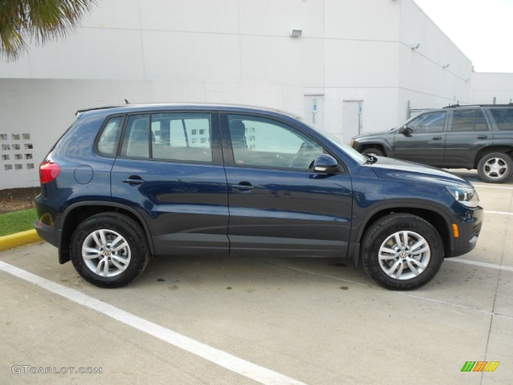 Night Blue Metallic 2012 Volkswagen Tiguan S Exterior Photo #67039701