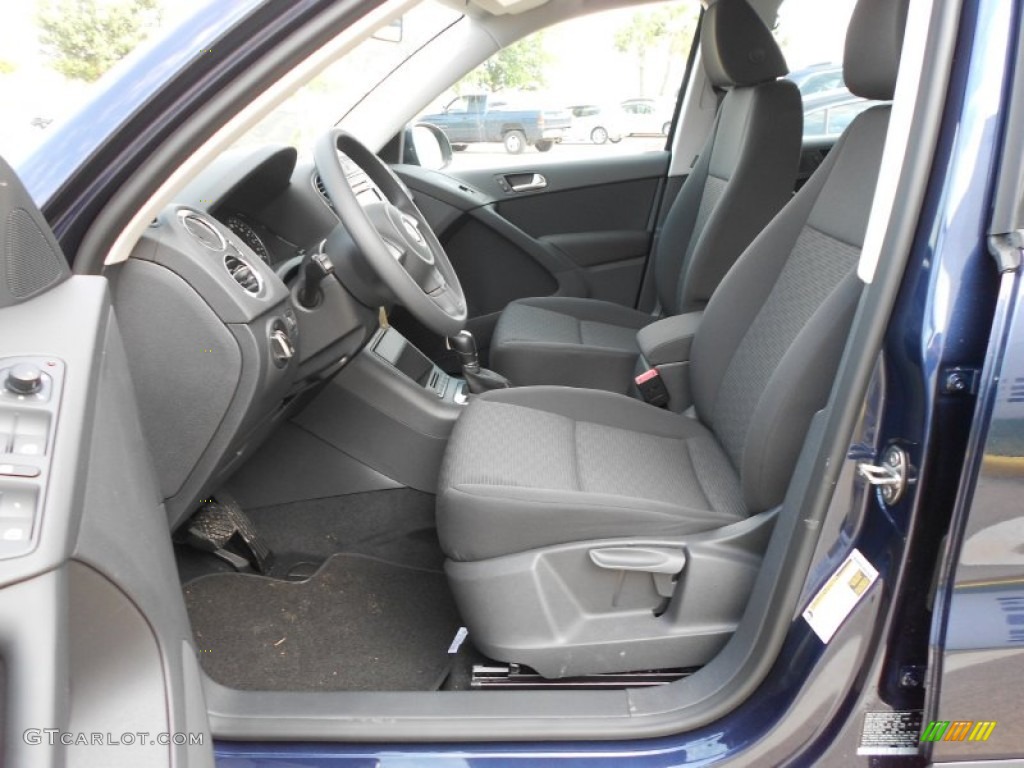Black Interior 2012 Volkswagen Tiguan S Photo #67039734