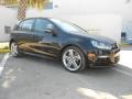 2012 Deep Black Pearl Metallic Volkswagen Golf R 4 Door 4Motion  photo #1