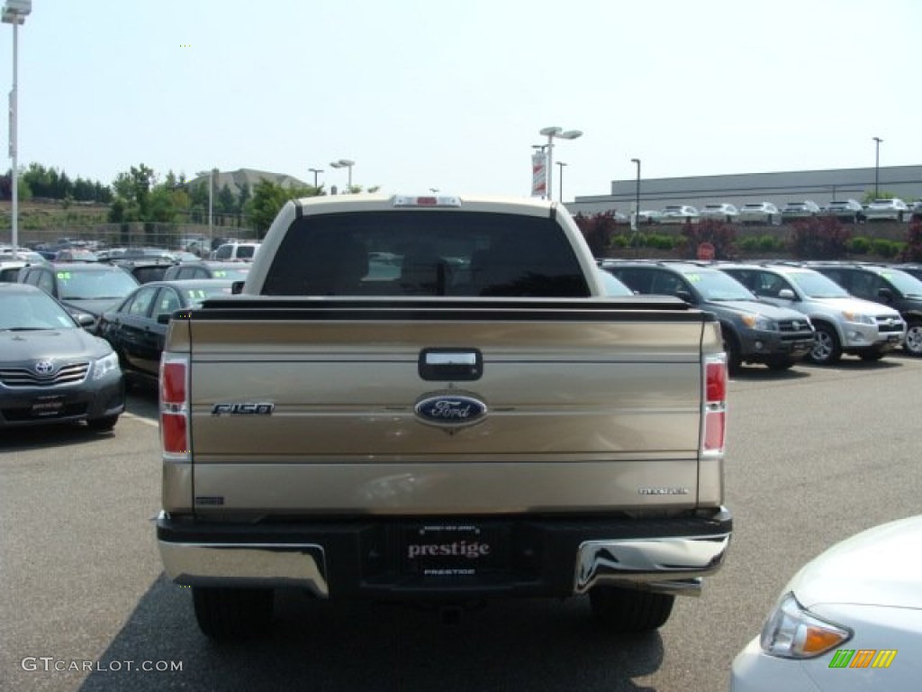 2011 F150 XLT SuperCrew 4x4 - Pale Adobe Metallic / Pale Adobe photo #5