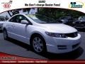 Taffeta White 2009 Honda Civic LX Coupe